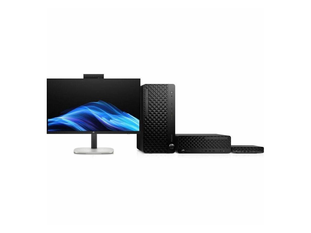 Alt View 8. HP - HP ProDesk 4 G1i Desktop Computer - Intel Core Ultra 5 15th Gen 235 - vPro Technology - 32 GB - 512 GB SSD - Small Form - Black.