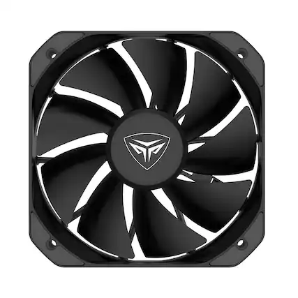 Front. PCCOOLER - K4 BK CPU cooler, 130mm booster fan - Black.