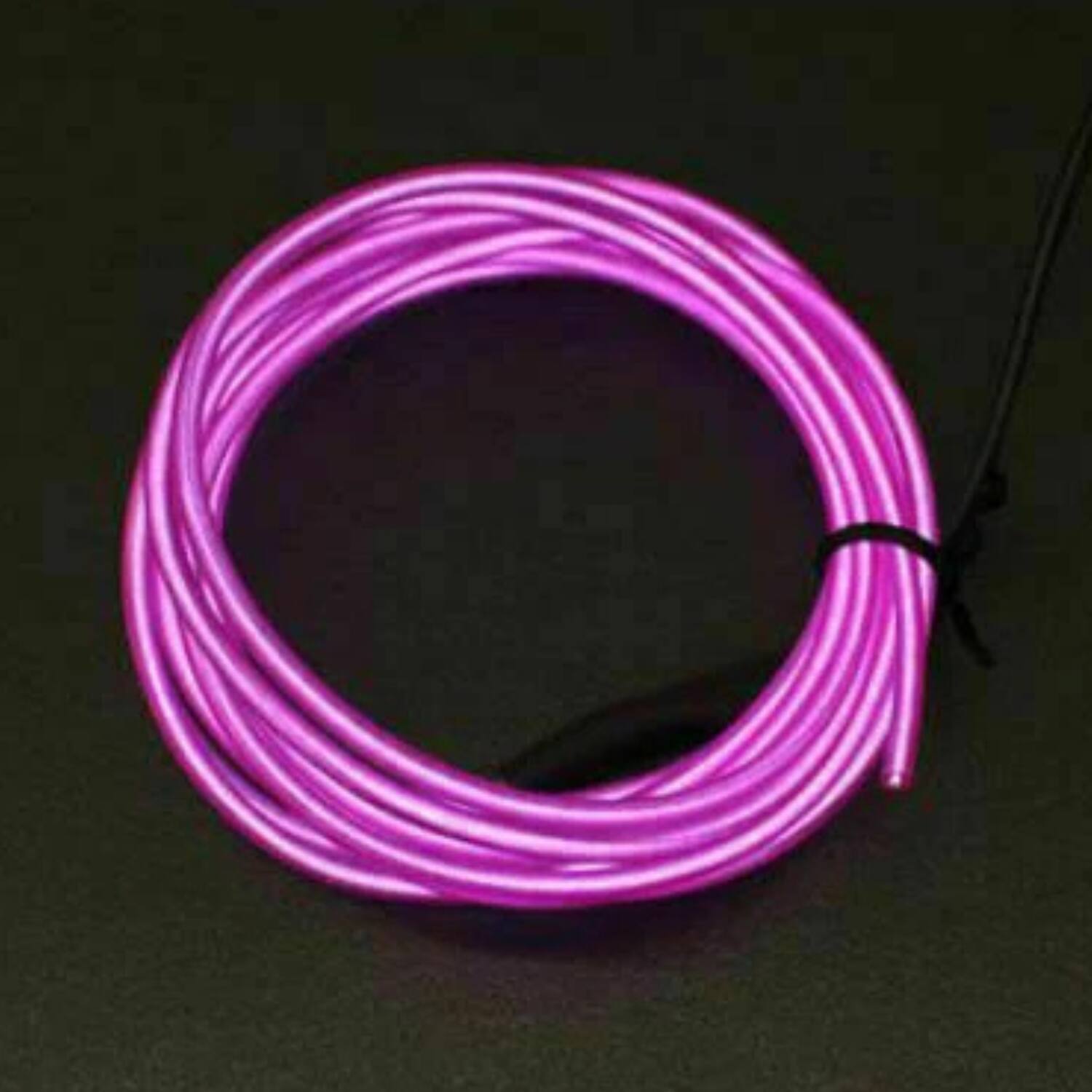 Back. Home Collection - 13.12Ft Battery Powered Neon LED EL Wire String Light Purple - Purple.
