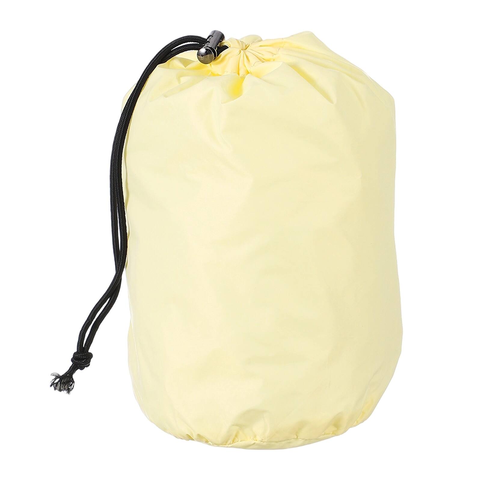 Front. Unique Bargains - Stuff Sack, Sleeping Bag Storage Sack, Waterproof Outdoor Storage, Ultralight Portable Drawstring, 4x8In, for Camping - Beige.