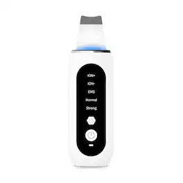 Cluzine - Ultrasonic Skin Scrubber, 5-in-1 Facial Spatula with Ion, EMS & LED Light for Cleansing, Lifting & Infusion