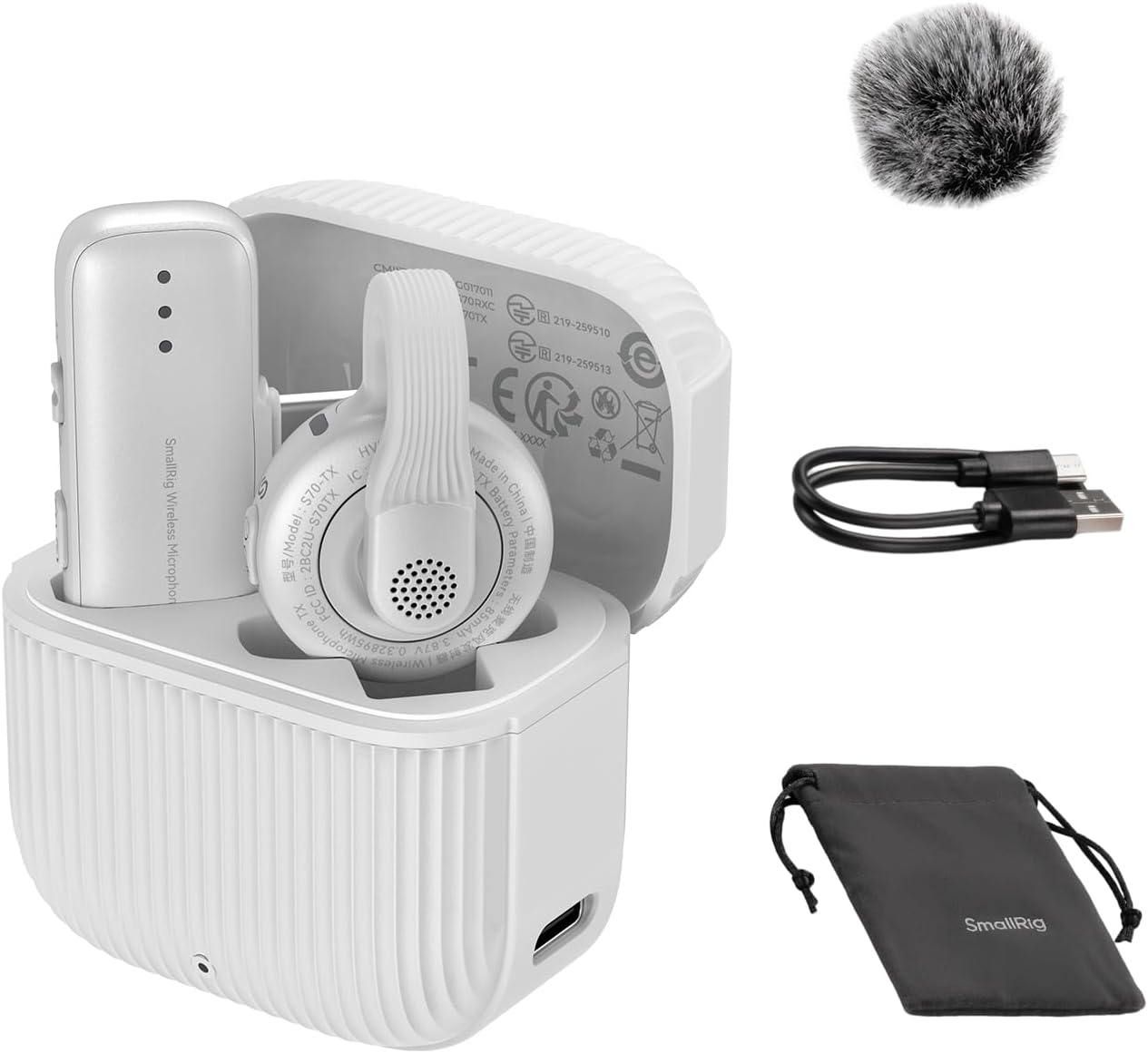 Smallrig S70 C1 Wireless Microphone with USB C Adapter for Phones ...