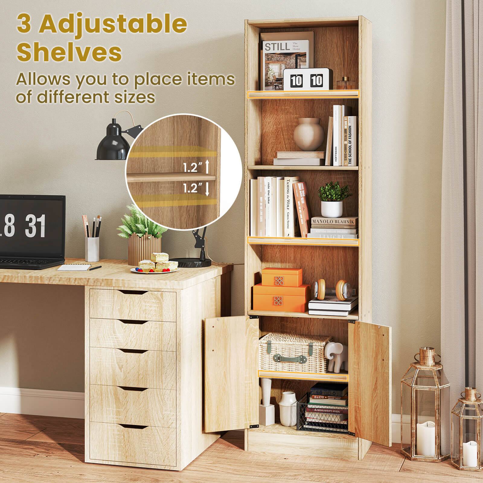 3 Adjustable Shelves  
Allows you to place items of different sizes  

1.2"  
1.2"  

STILL  
10 10  

THE SCHOOL OF LIFE  

MANOLO BLAHNIK  

8 31