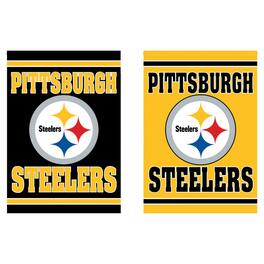 Evergreen Enterprises - Pittsburgh Steelers 12.5" x 18" Double-Sided Embossed Suede Garden Flag - Multicolor
