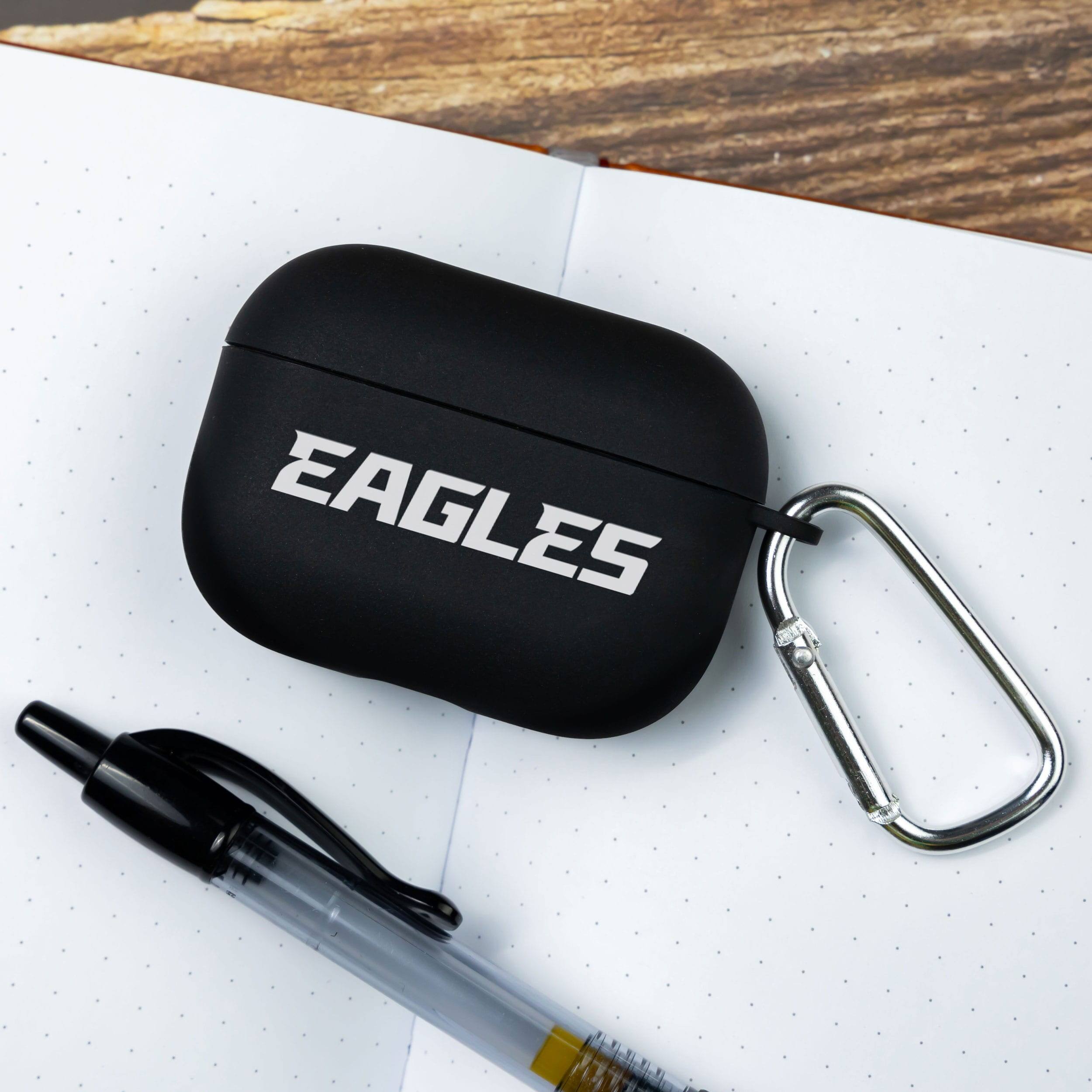 Alt View 2. Artinian - Philadelphia Eagles AirPods Pro Silicone Case Cover - Black.