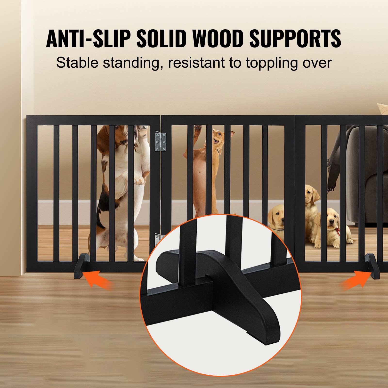 ANTI-SLIP SOLID WOOD SUPPORTS
Stable standing, resistant to toppling over