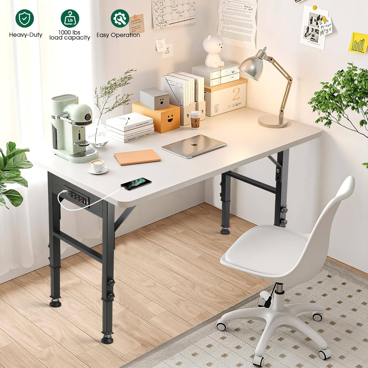 Heavy-Duty  
1000 lbs load capacity  
Easy Operation