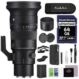 Sigma - 500mm f/5.6 DG DN OS Sports Lens for Sony-E Mount w/ Advanced Accessories Bundle | 186965 |500mm f5.6 e Mount - Black