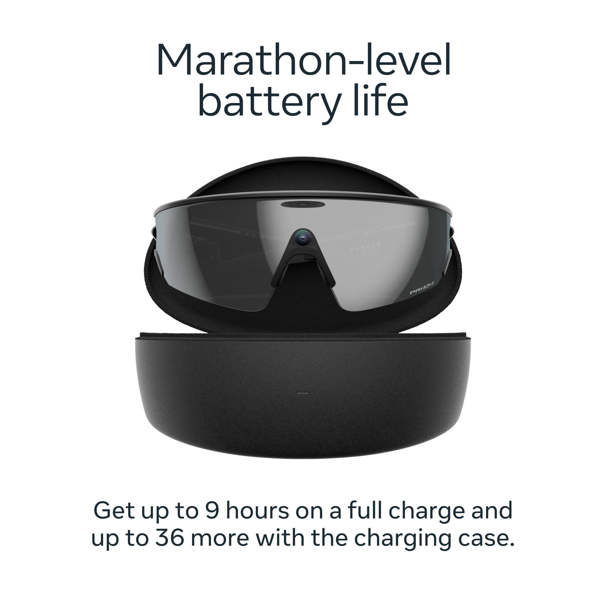Marathon-level battery life

Get up to 9 hours on a full charge and up to 36 more with the charging case.