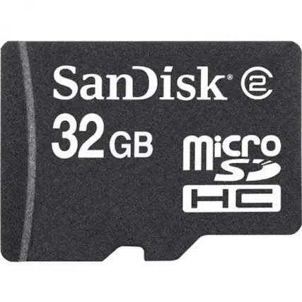 SanDisk
32 GB
micro SD
HC