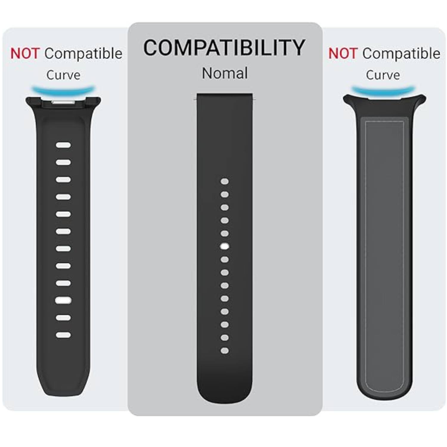 Back. Stock Preferred - 2 Pack Aluminum Metal Watch Band Connector Adapters for Samsung Galaxy Watch 8 40/44mm - RoseGold Silver - RoseGold Silver.