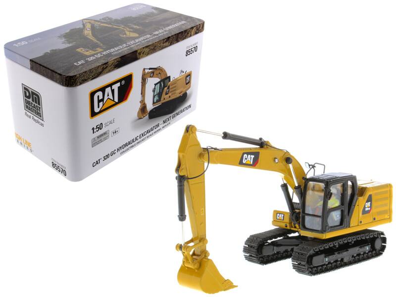 "CAT Caterpillar 320 GC Hydraulic Excavator with Operator ""High Line Series"" 1/50 Diecast Model by Diecast Masters" price history on PriceWatchPro