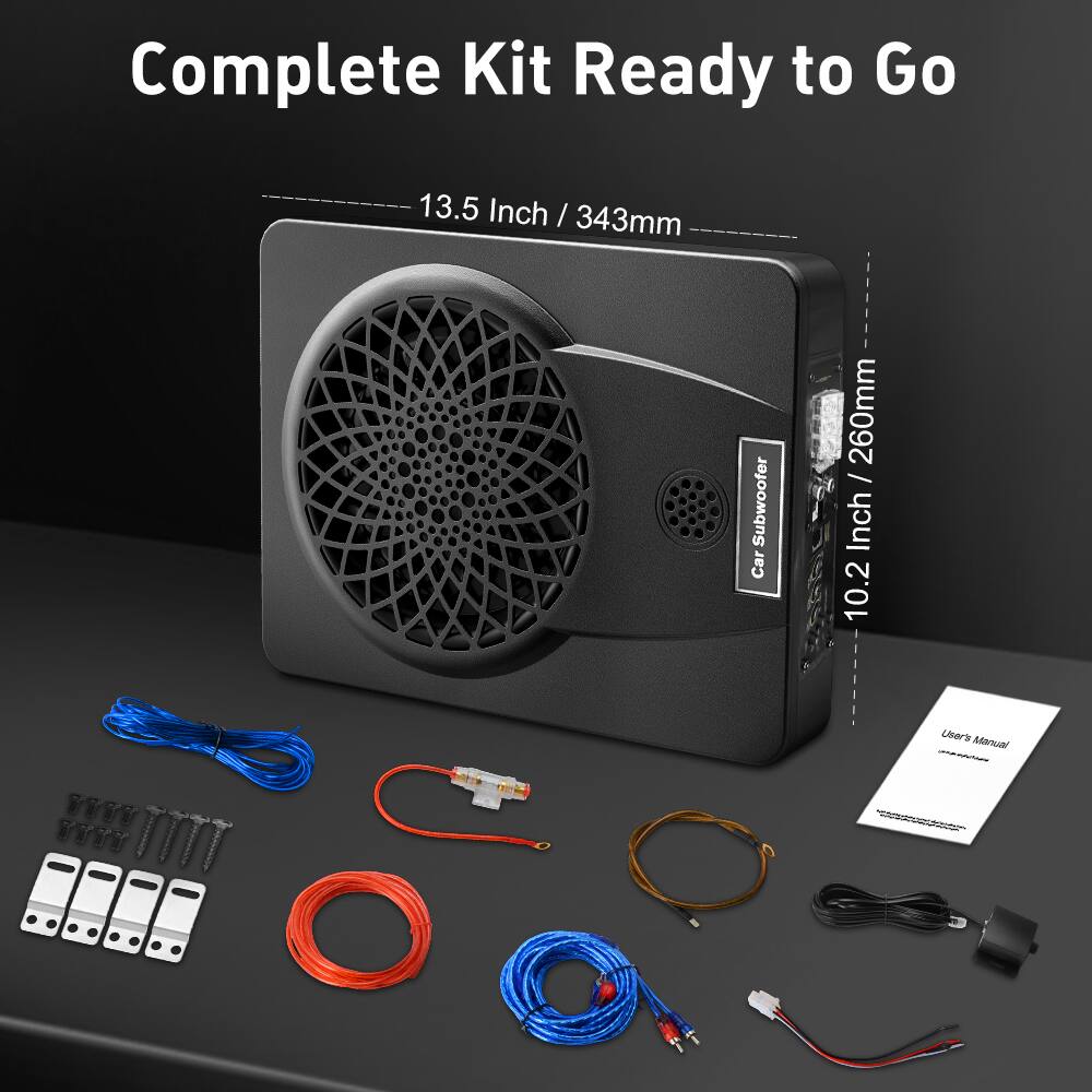 Complete Kit Ready to Go  
13.5 Inch / 343mm Subwoofer Car  
10.2 Inch / 260mm  
User's Manual
