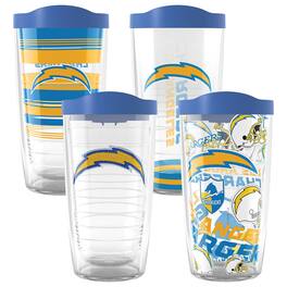 Tervis - Los Angeles Chargers Four-Pack 16oz. Classic Tumbler Set - Multicolor