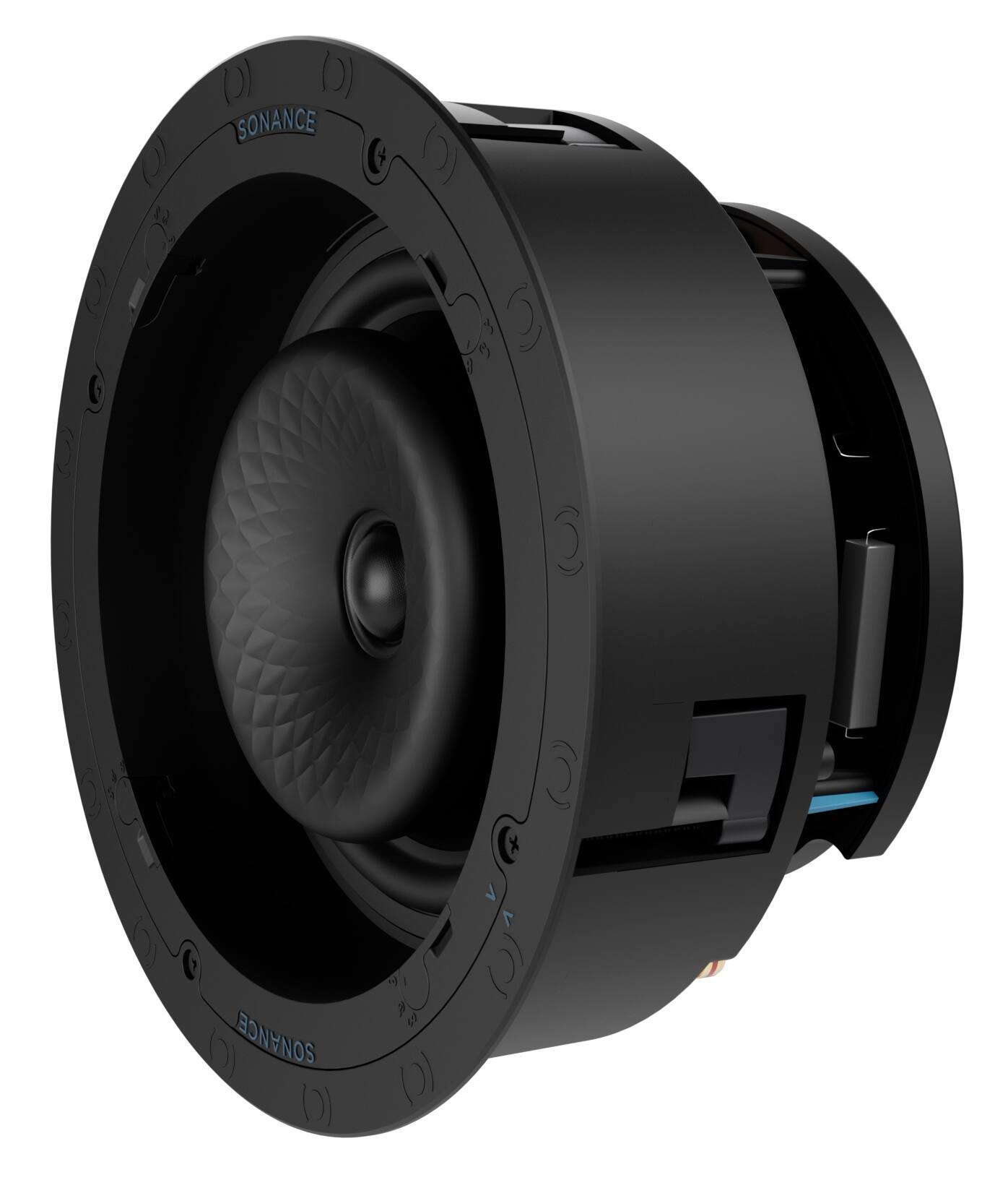 Left. Sonance - VX82R SINGLE SPEAKER - Visual Experience Series 8" 2-Way In Ceiling Speaker (Each) - Paintable White.