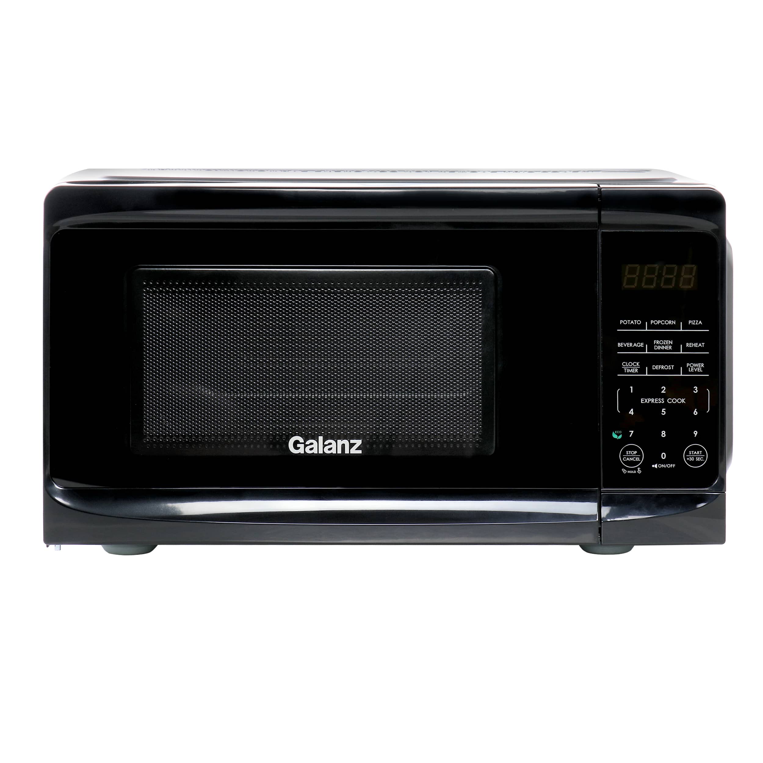Galanz - 0.7 cu ft 700W Countertop Microwave Oven with One Touch Express Cooking - Black