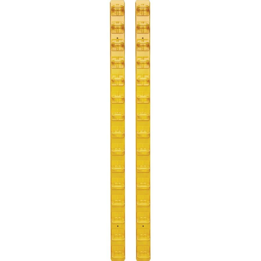 Alt View 5. Tripp Lite - EATON TRIPP LITE SERIES VERTICAL CABLE MANAGER - FLEXIBLE RINGS, YELLOW, 6 FT. ( - Yellow.