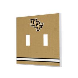 Keyscaper - UCF Knights Stripe Design Double Toggle Light Switch Plate - Multicolor