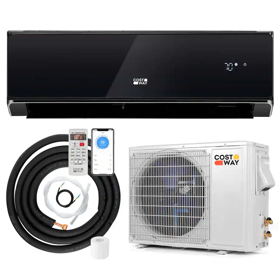 Costway 18000BTU Wifi Enabled Mini Split Air Conditioner Heater