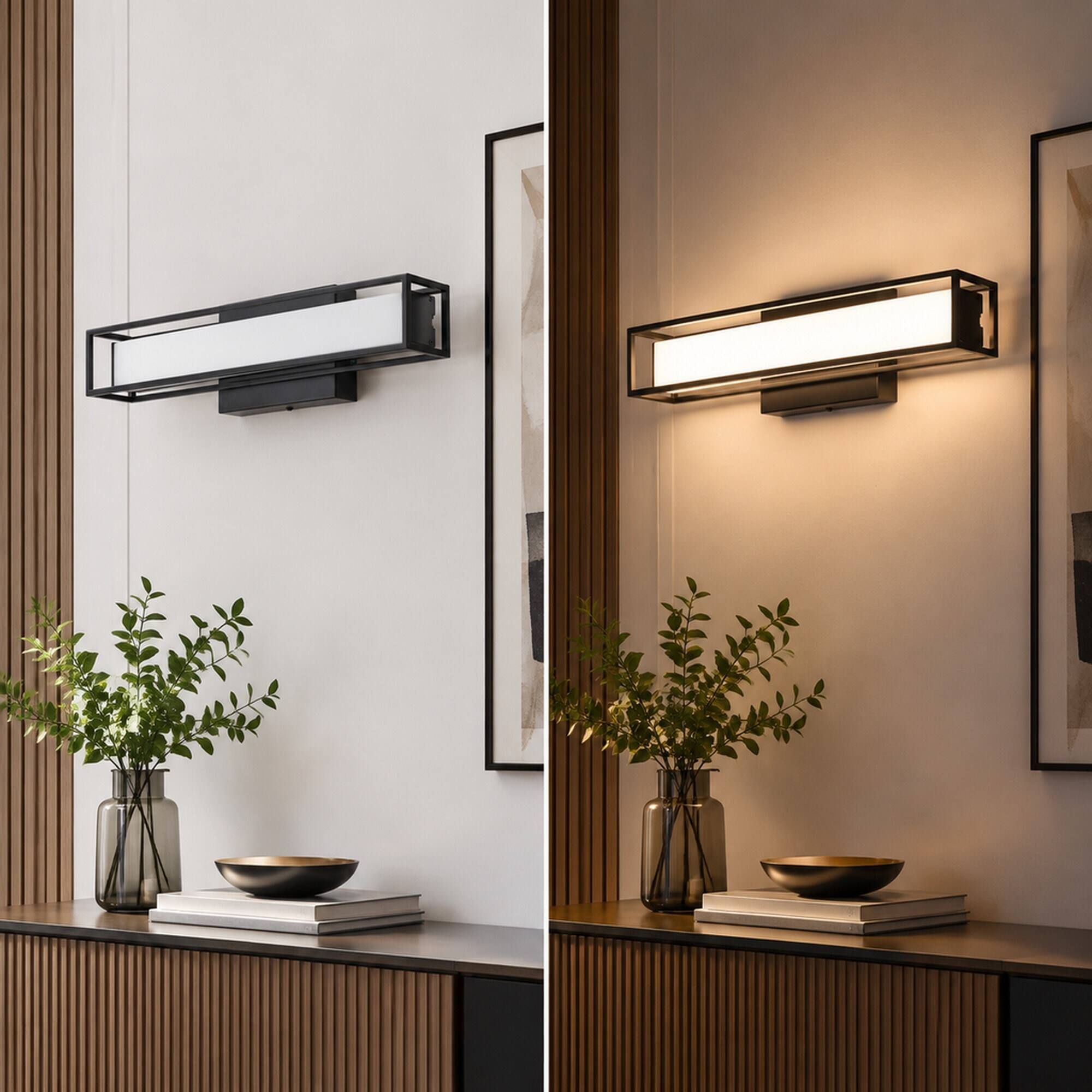 RYHNUYNE 15.75 In Dimmable LED Vanity Light,Adjustable 3000K 4000K ...