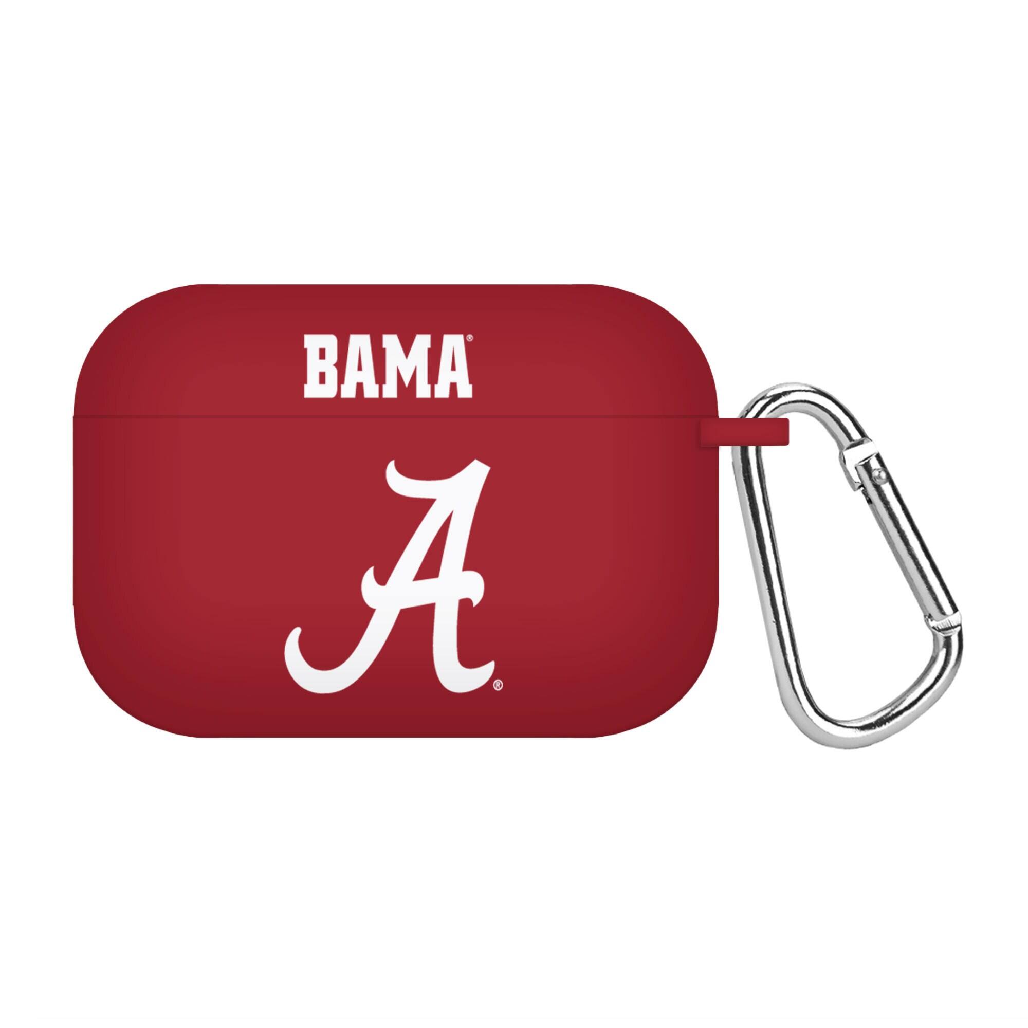 Front. Affinity Bands - Alabama Crimson Tide AirPods Pro Silicone Case Cover - Crimson.