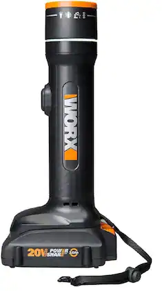WORX - 20V Power Share Multi-Function LED Flashlight with Battery and Charger - Black