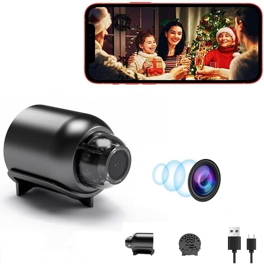 RTMB 080P HD Hidden Camera Portable Small with Night Vision Black