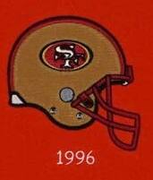 Alt View 3. Winning Streak Sports - San Francisco SF Football 49ers LARGE 22x14 Wall Hanging Banner featuring logos from 1960,1971,1996,2009 - Multi.