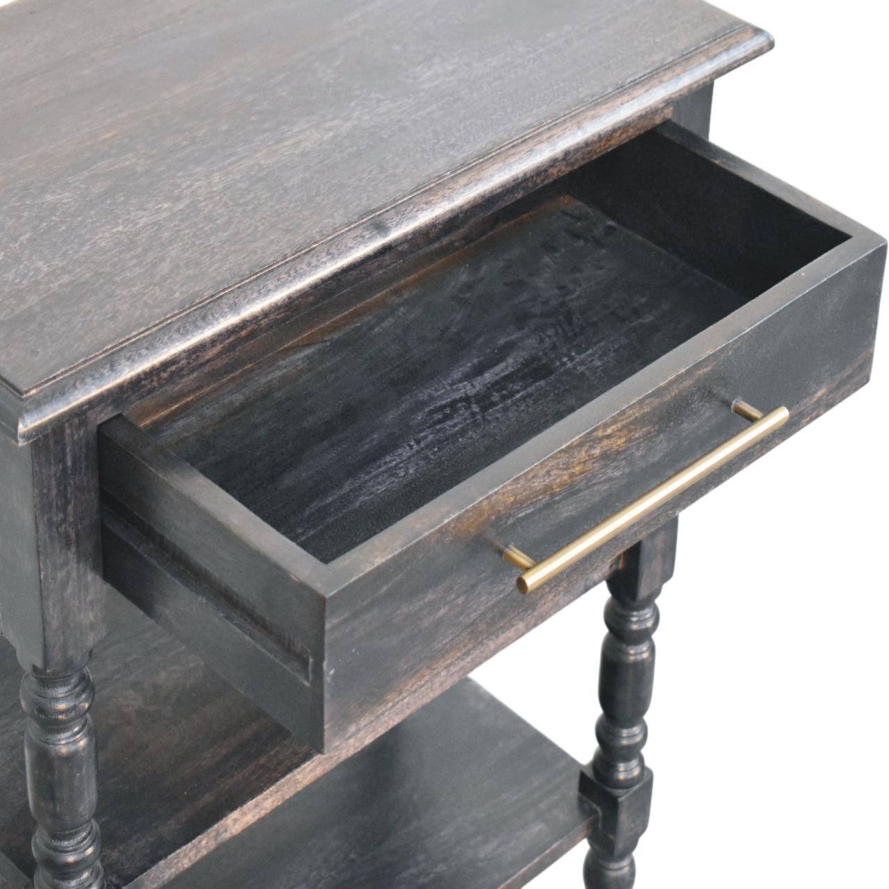 Alt View 7. Artisan Furniture - Artisan Furniture Solid Wood Heritage Turned-Leg Side Table - Brown.