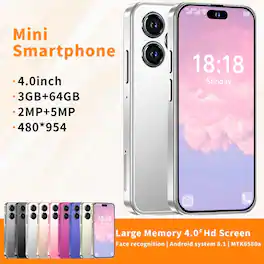 Loheer - Student Phone Mini Cell Phone Small Smartphone Kids Mobile - White (8 Colours Available) (Unlocked)