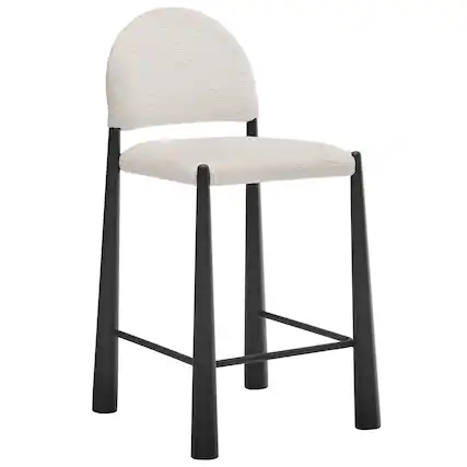 Front. Modway - Hayley Upholstered Fabric Counter Stool by Modway - 0.