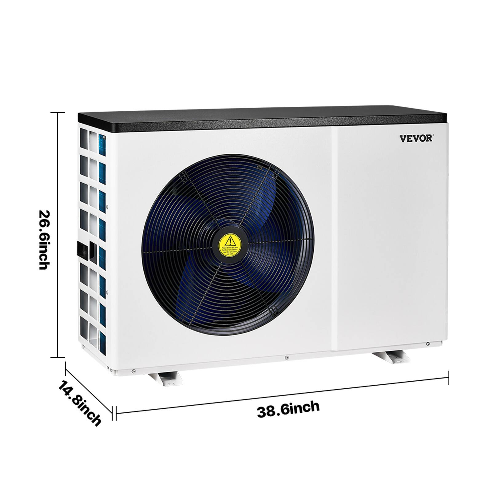 VEVOR  
26.6 inch  
14.8 inch  
38.6 inch