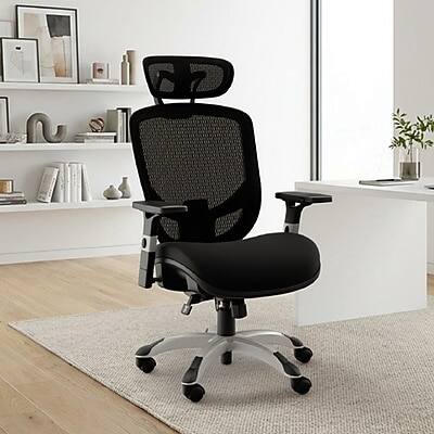 Alt View 8. Staples - Hyken XL Ergonomic Fabric Swivel Big & Tall Chair (ST63145) - Black.