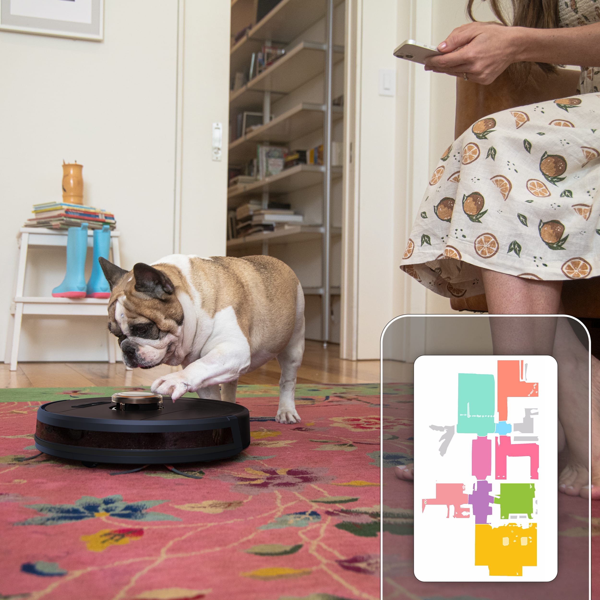 Alt View 14. bObsweep - PetHair SLAM Wi-Fi Connected Robot Vacuum Cleaner, Austin - Espresso.