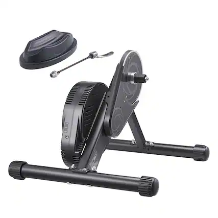 Front. VEVOR - Bike Trainer, 1-13 Level, 26-29 in & 700C Wheels, Smart Bicycle Stationary Stand for Indoor Exercise Riding - Black.