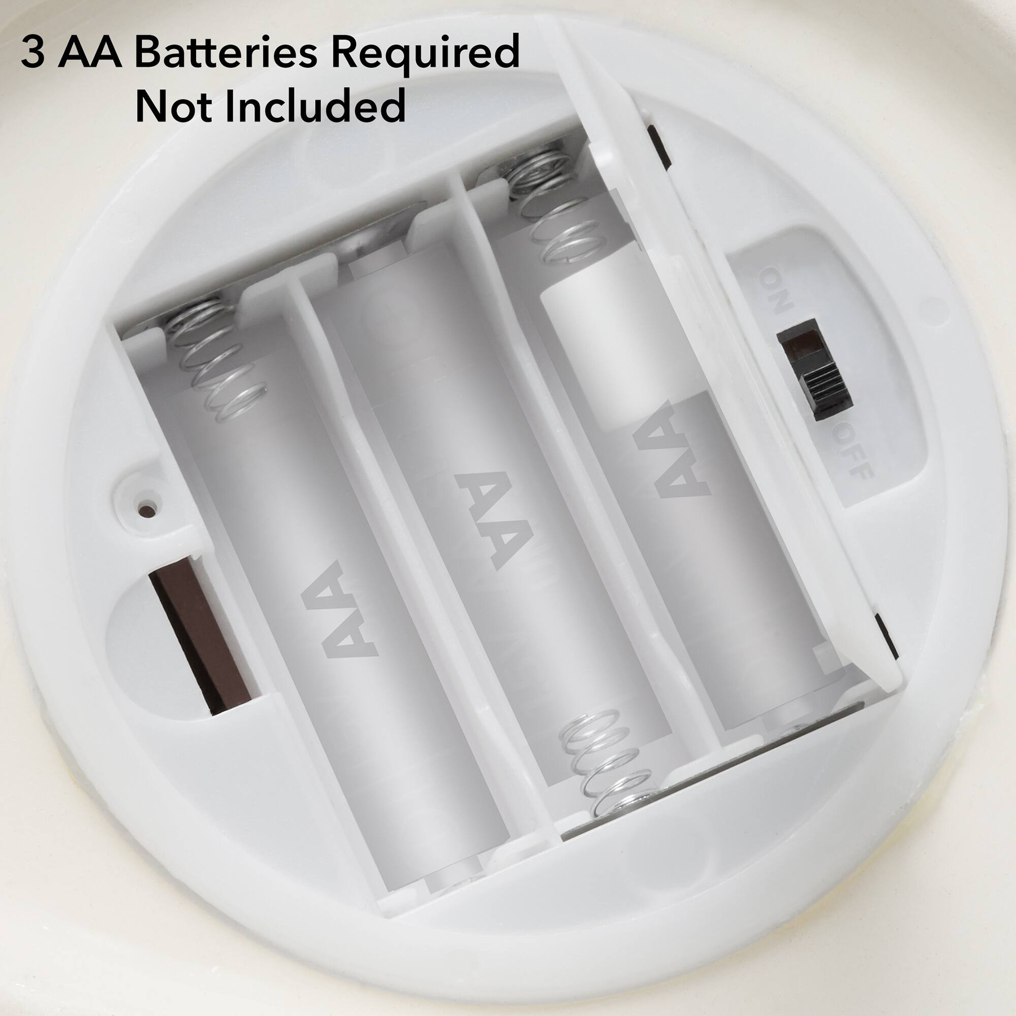 3 AA Batteries Required  
Not Included