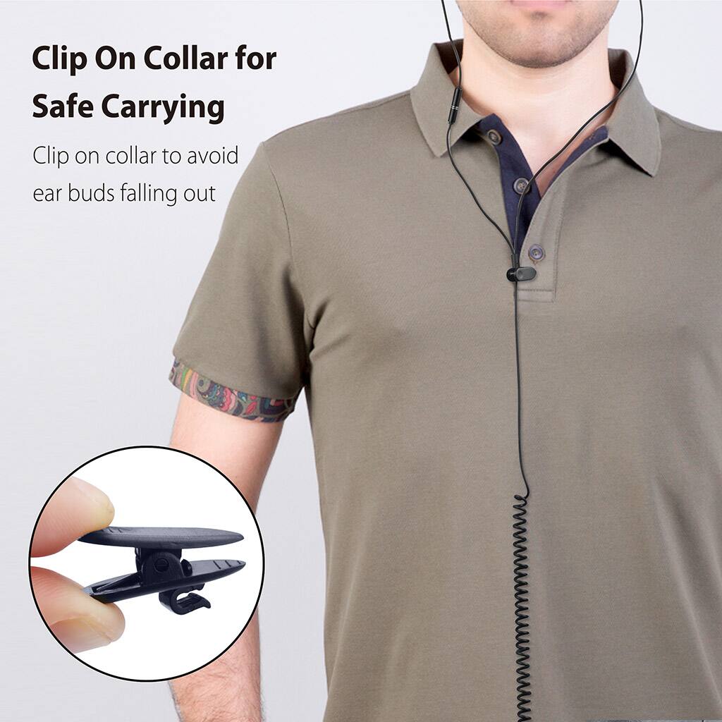 Clip On Collar for Safe Carrying

Clip on collar to avoid ear buds falling out