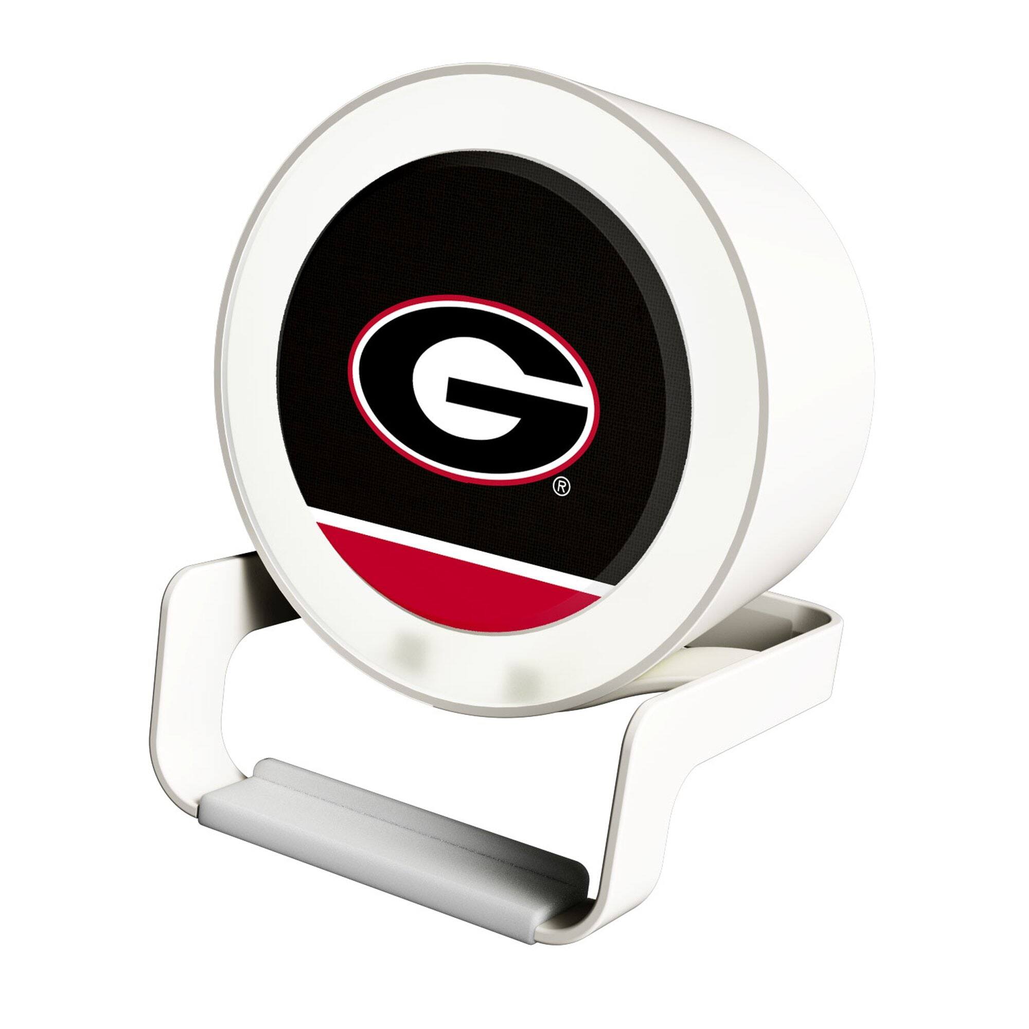 Front. Keyscaper - Georgia Bulldogs Night Light Wireless Charger And Bluetooth Speaker - Multicolor.