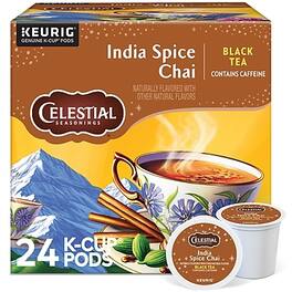 Celestial Seasonings - India Spice Chai Tea, 0.13 oz. Keurig® K-Cup® Pods, 24/Box (14738)