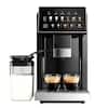 Front. SIMZLIFE - 20 Bar Fully Automatic Coffee and Espresso Machine, Milk Frother & Smart Touchscreen, Auto-clean, Dual Boiler Design - black.