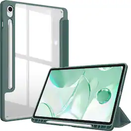 Kitcheniva - Slim Hybrid Protective Case For Samsung Galaxy Tab S10 FE/S9 FE/S9 10.9''–11'' Tablet - Midnight Green