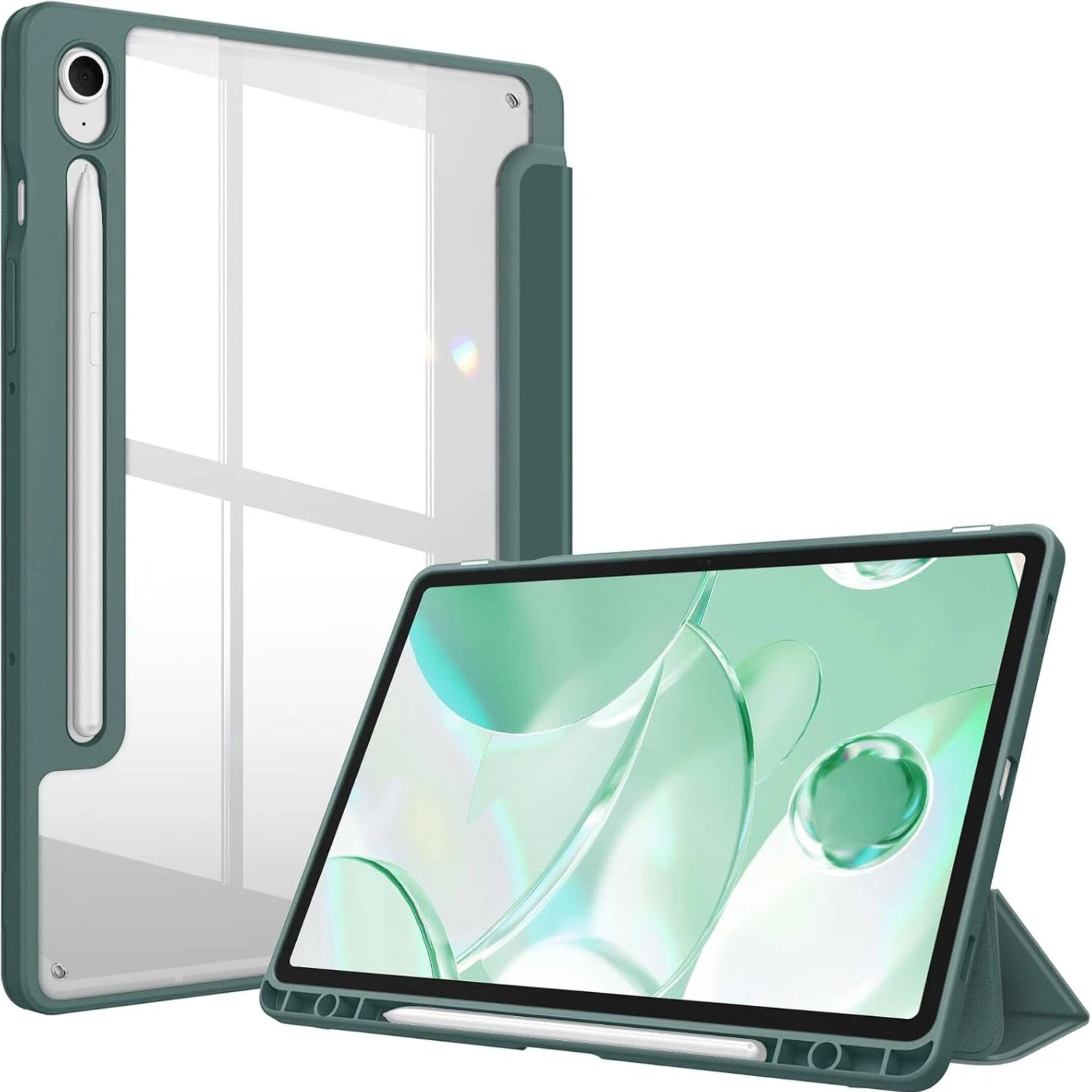 Kitcheniva - Slim Hybrid Protective Case For Samsung Galaxy Tab S10 FE/S9 FE/S9 10.9''–11'' Tablet - Midnight Green
