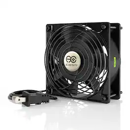 AC Infinity - AXIAL 1238, 120V AC Muffin Cooling Fan, 120mm x 120mm x 38mm - Black