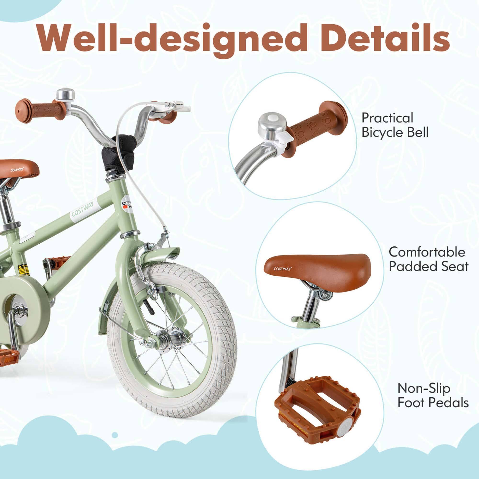 Well-designed Details

- Practical Bicycle Bell
- Comfortable Padded Seat
- Non-Slip Foot Pedals