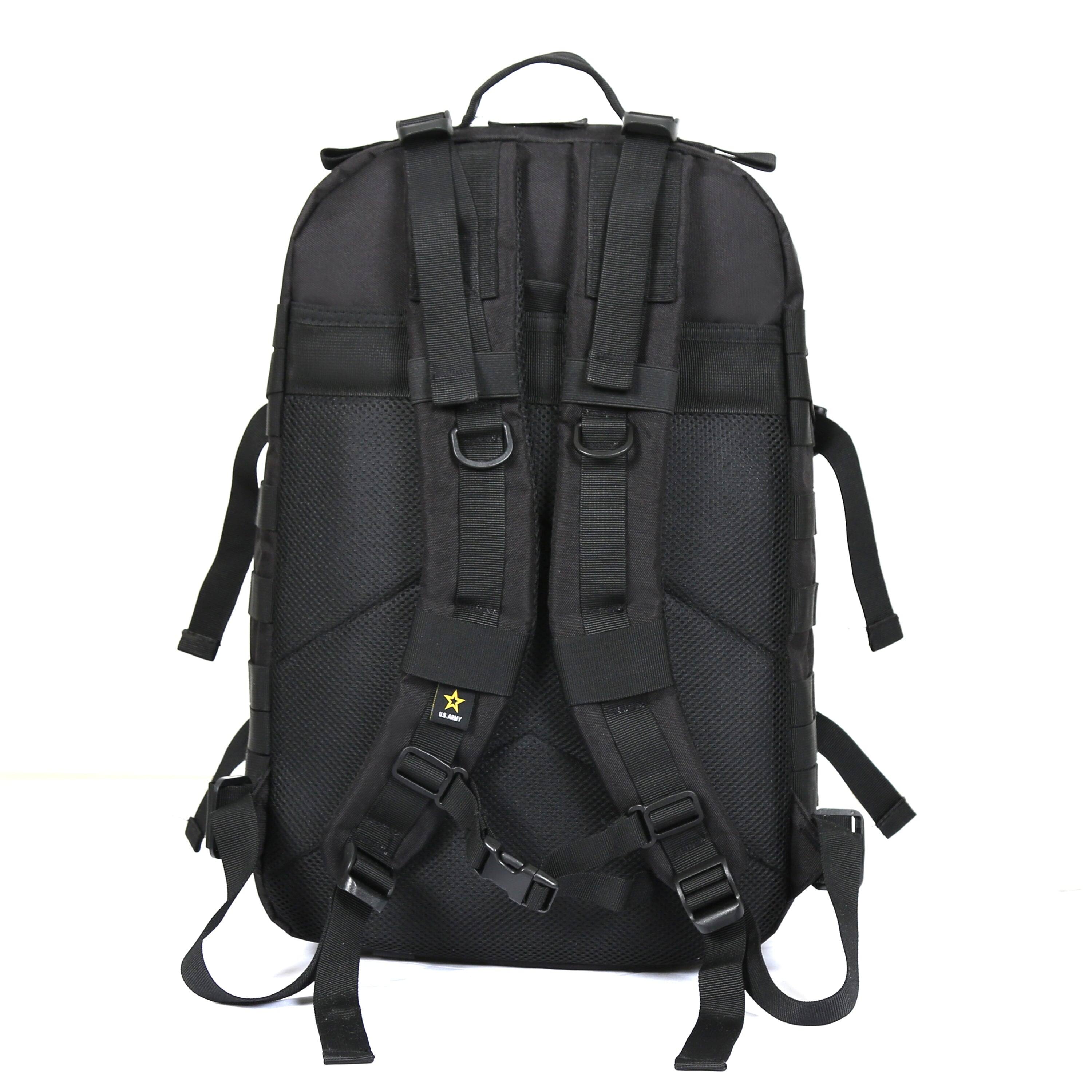 Angle. US Army - ASSAULT High Performance Tactical Backpack - BLACK.