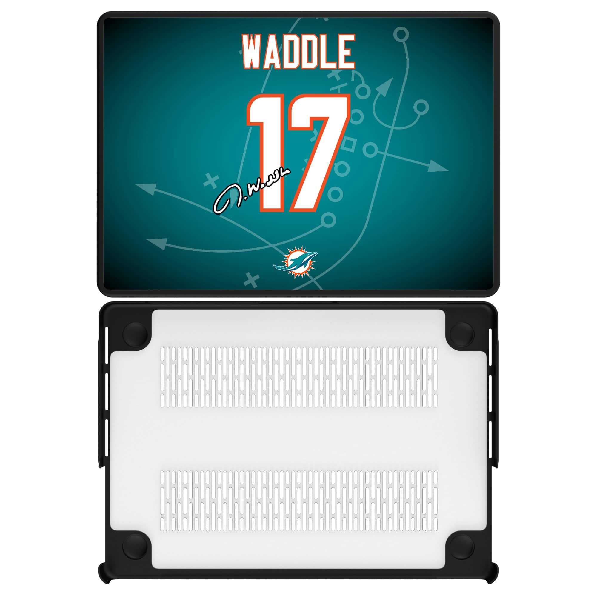 Keyscaper - Jaylen Waddle Miami Dolphins MacBook Case - Pro 13 in - Multicolor