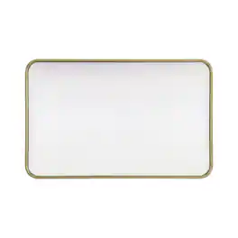 Elegant Decor - Contour Metal Rectangle Mirror 22x36 - Brass