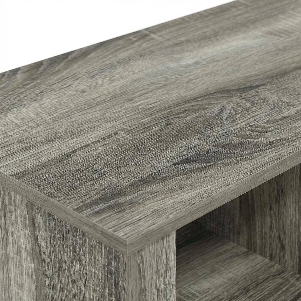 Alt View 4. FurniFact - Gray Fireplace TV Stand with Open Storage for Up to 55-Inch Flat Screens - Gray.