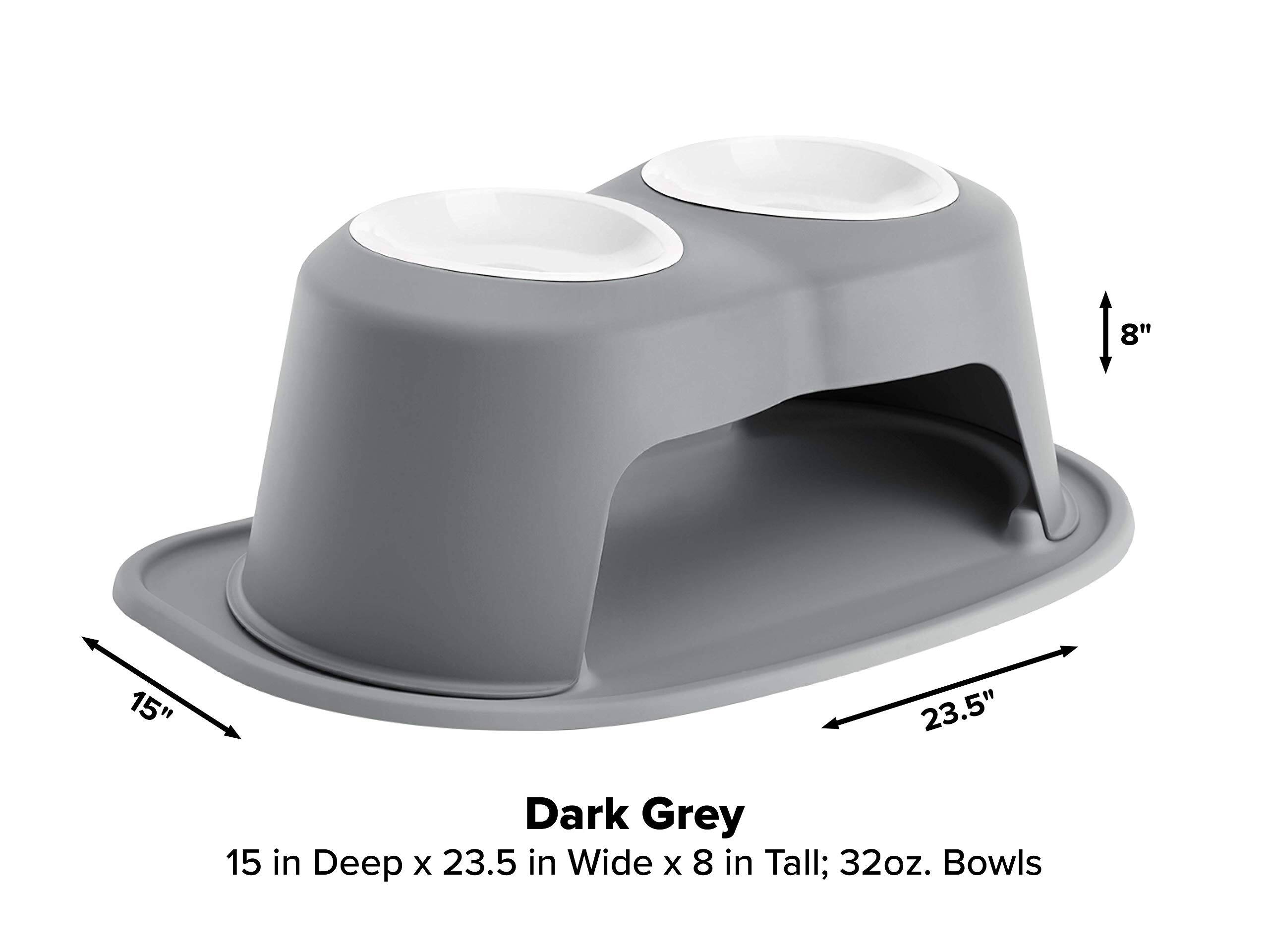 8"  
15"  
23.5"  
Dark Grey 15 in Deep x 23.5 in Wide x 8 in Tall; 32oz. Bowls