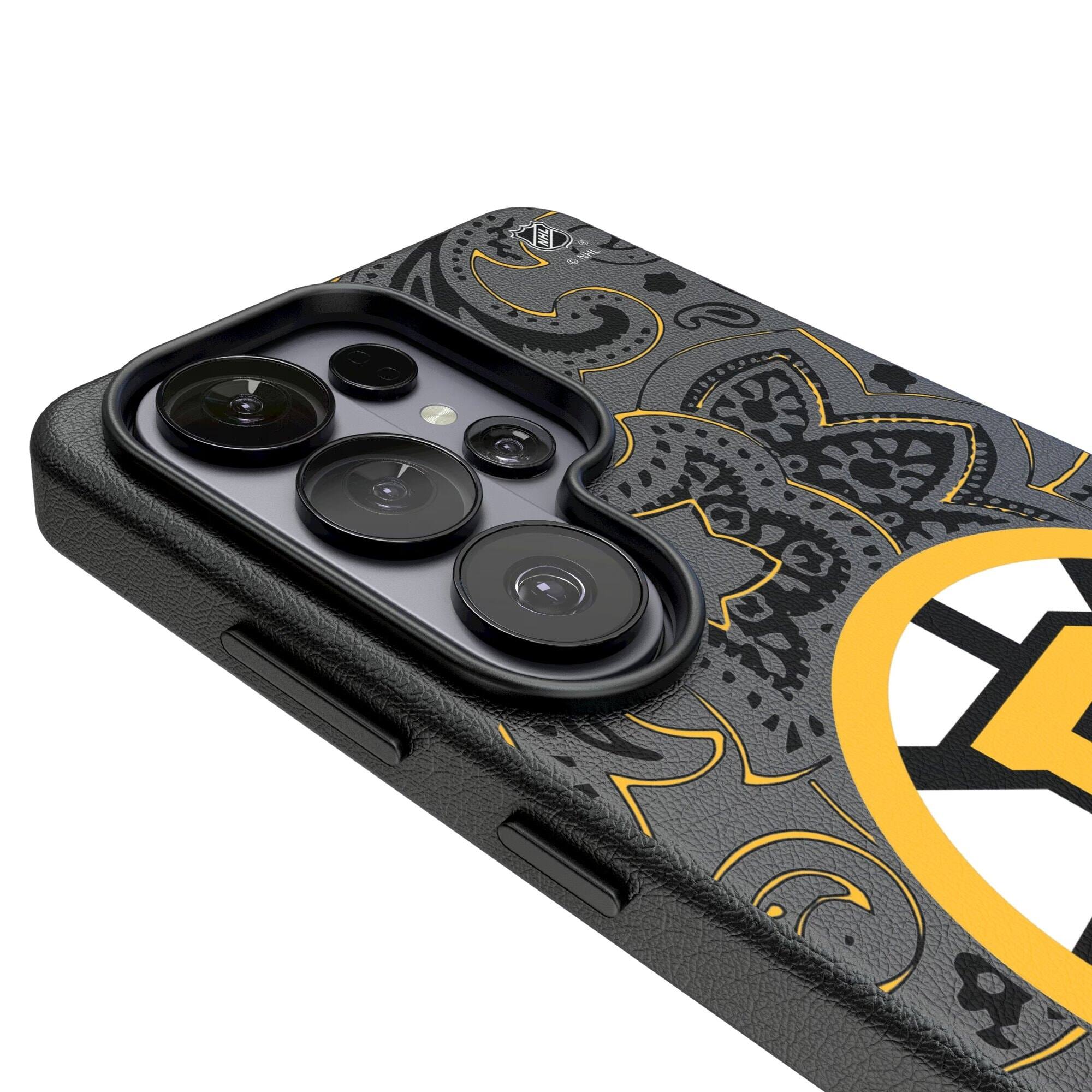 Alt View 2. Keyscaper - Paisley Galaxy Magnetic Bump Case - S24 - Black.